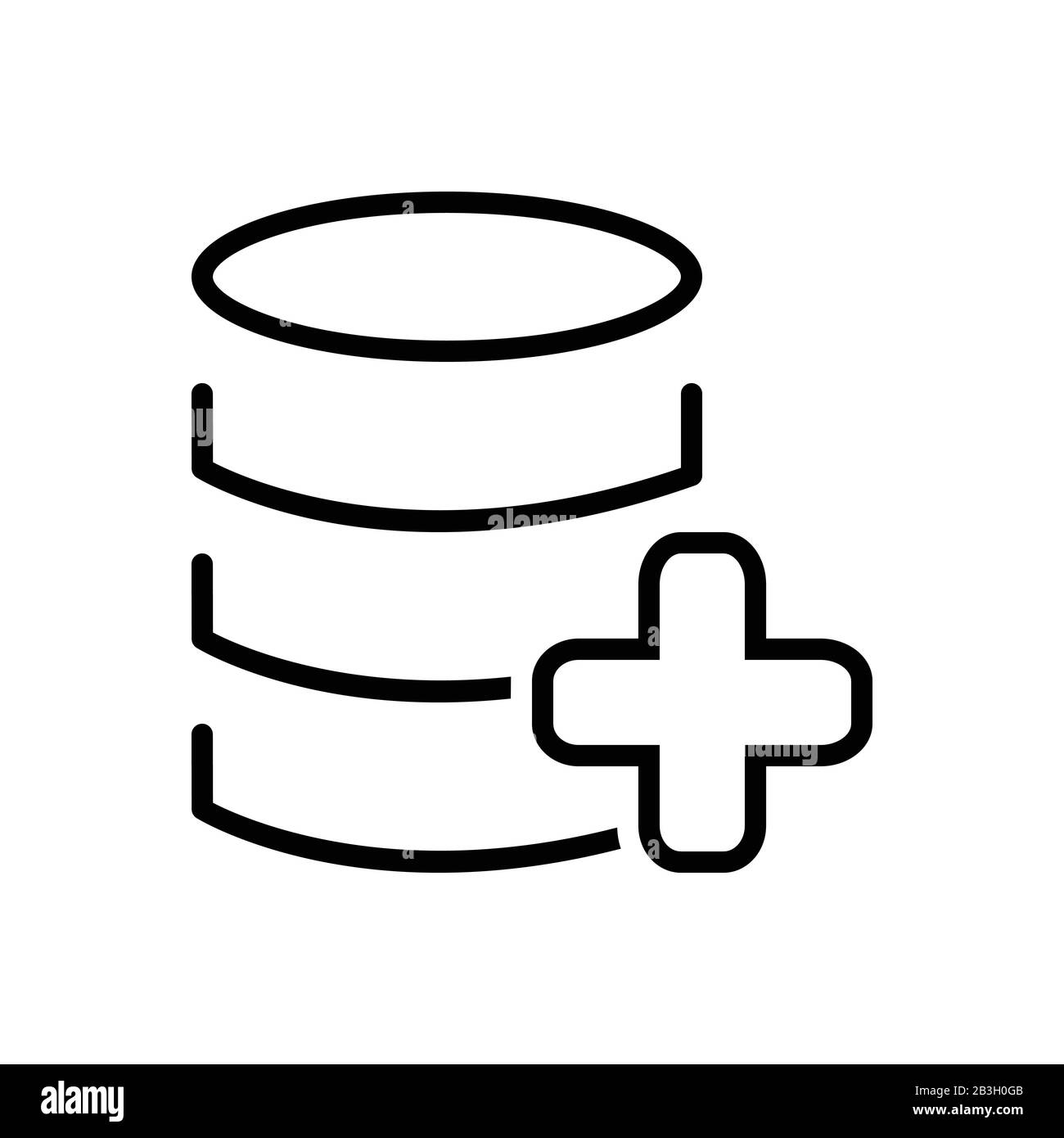Data add icon Stock Vector Image & Art - Alamy
