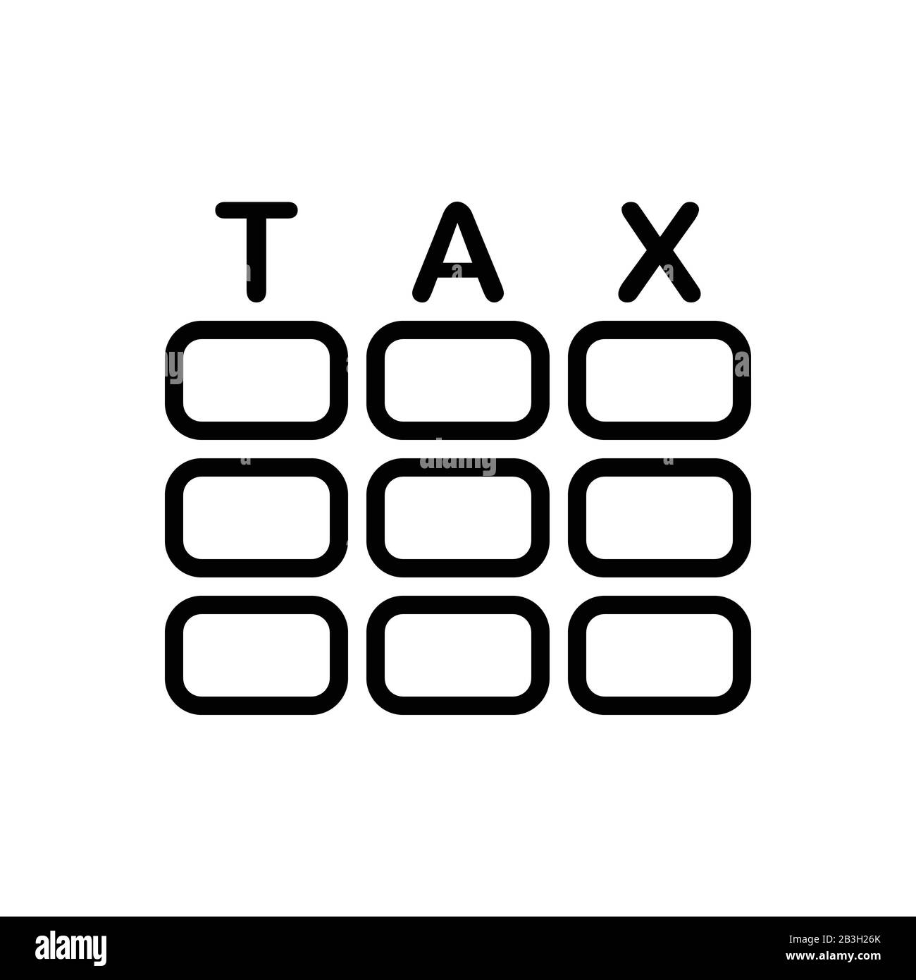 Taxation sign Stock Vector Images - Alamy