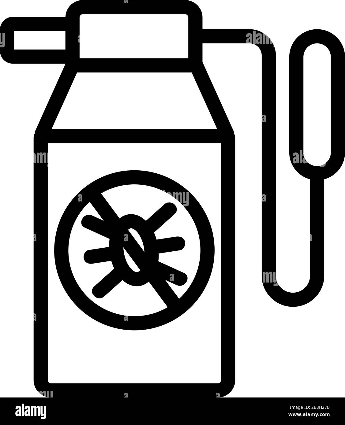 Insect control icon vector. Isolated contour symbol illustration Stock ...