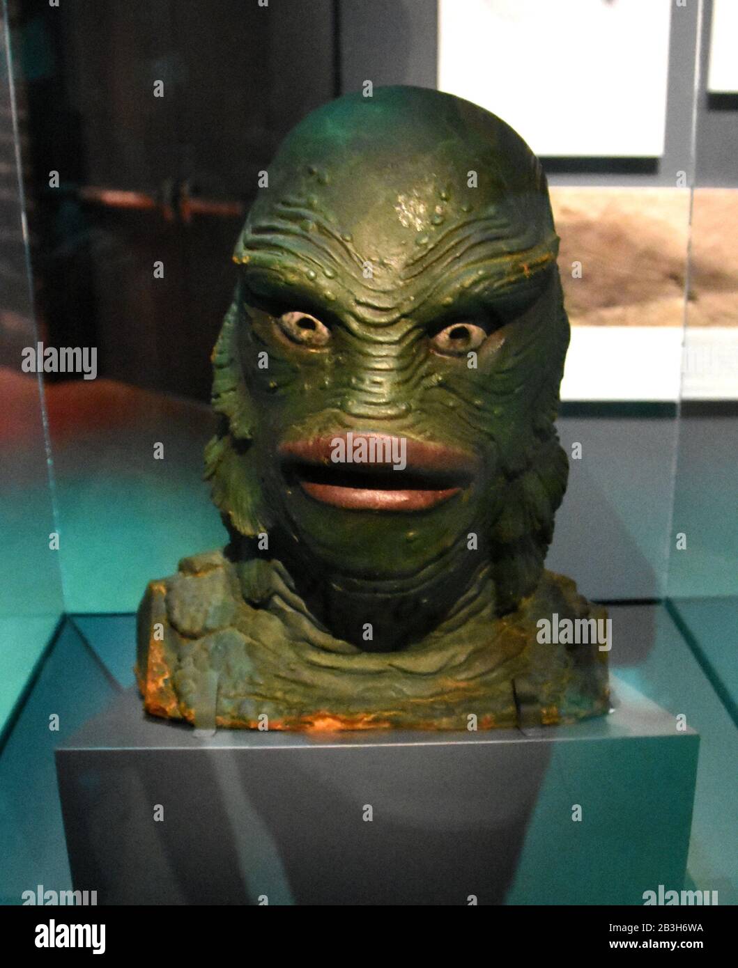 Los Angeles, California, USA 3rd March 2020 A general view of atmosphere of the Creature from the Black Lagoon in Natural History of Horror Exhibit on March 3, 2020 at the Natural History Museum in Los Angeles, California, USA. Photo by Barry King/Alamy Stock Photo Stock Photo