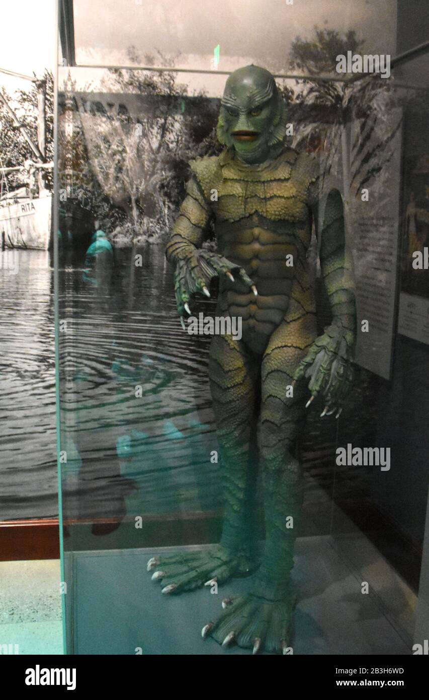 Los Angeles California Usa 3rd March A General View Of Atmosphere Of The Creature From The Black Lagoon In Natural History Of Horror Exhibit On March 3 At The Natural