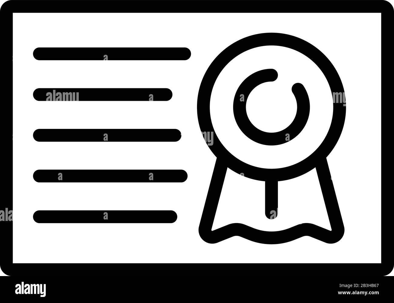 Degree certificate diploma frame Black and White Stock Photos & Images ...