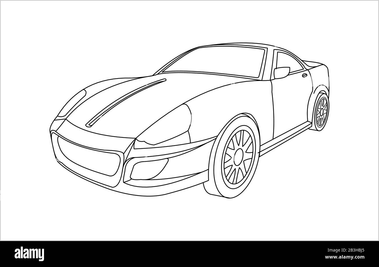 Colour Drawing  Cars For Kid Coloring Page car drawing HD wallpaper   Pxfuel