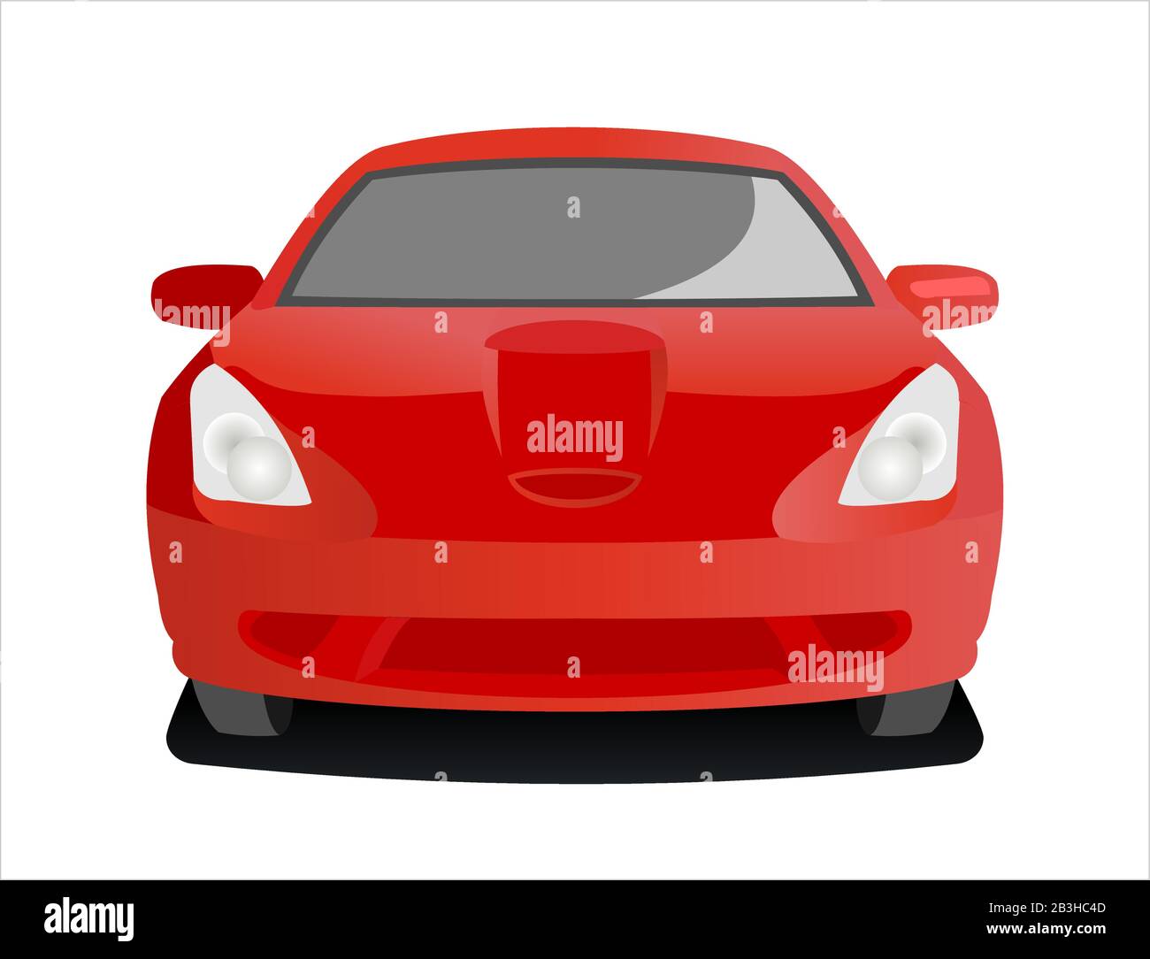 Passenger car, front view. Fast car Stock Vector Image & Art Alamy
