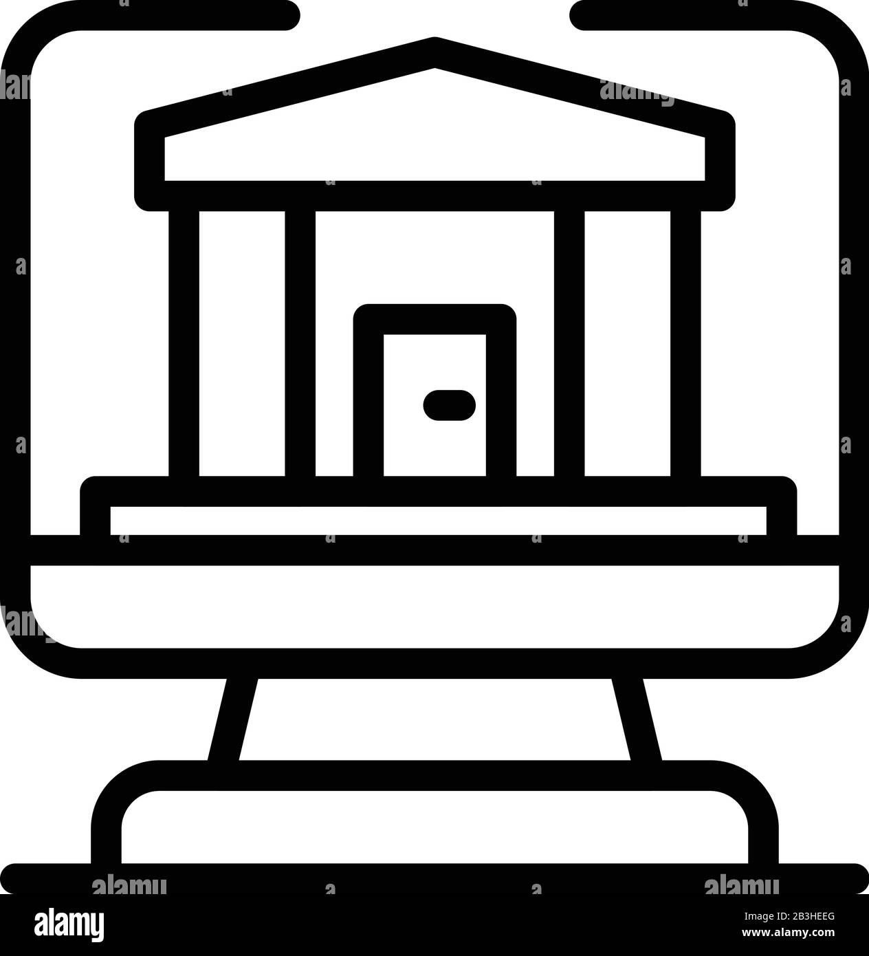 Online bank loan icon, outline style Stock Vector Image & Art - Alamy