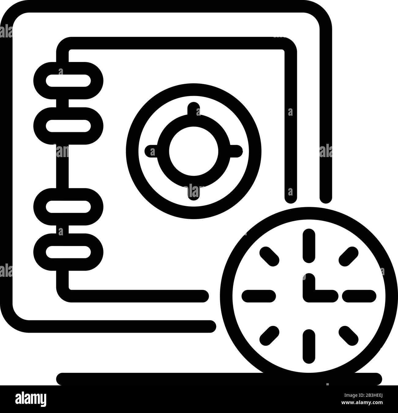Loan money safe icon, outline style Stock Vector Image & Art - Alamy