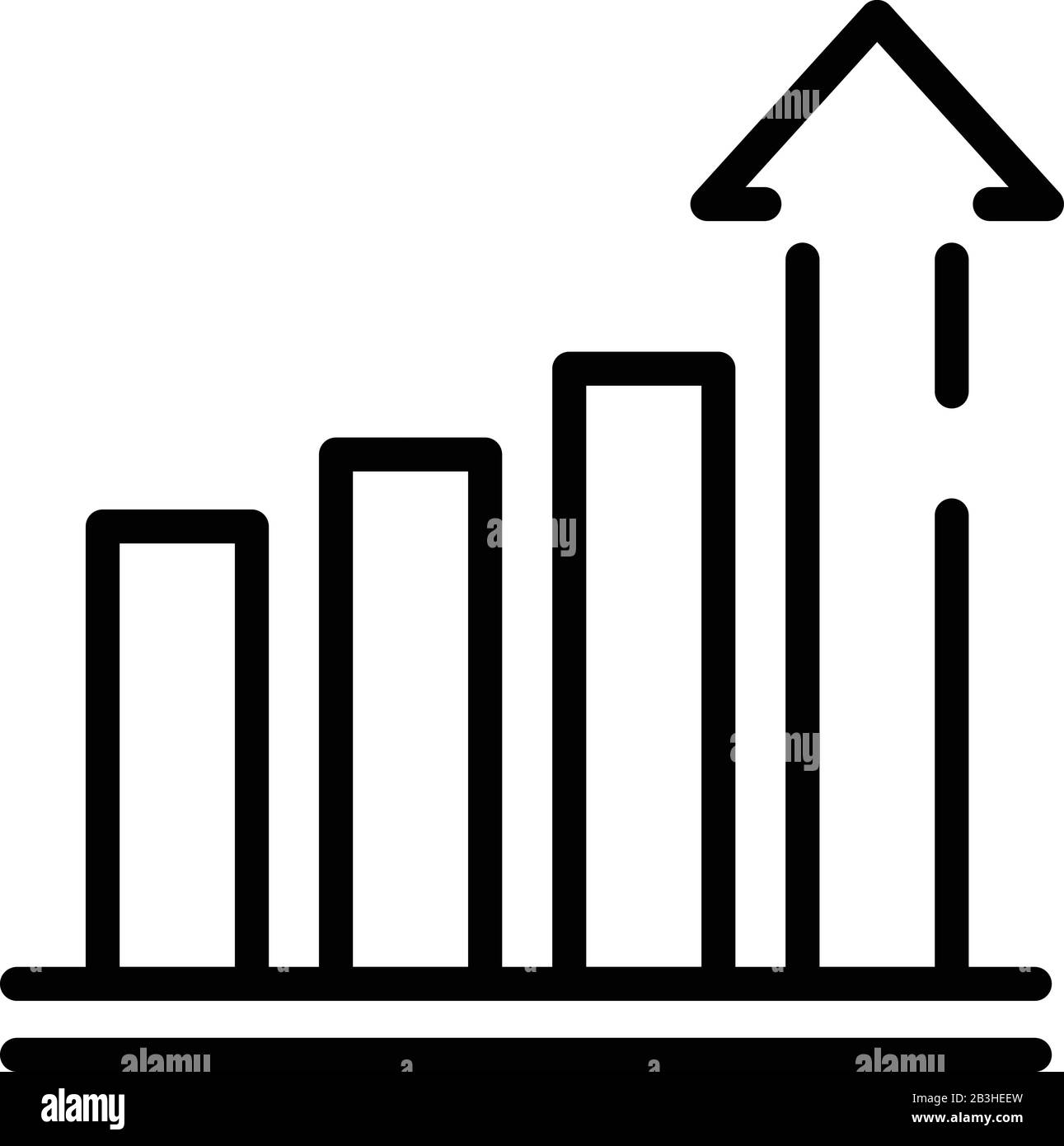 Finance graph chart icon, outline style Stock Vector Image & Art - Alamy