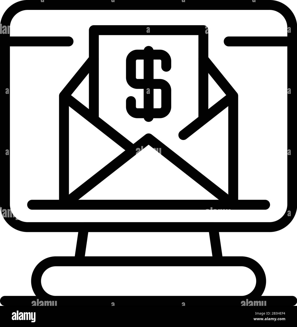 Loan mail letter icon, outline style Stock Vector Image & Art - Alamy