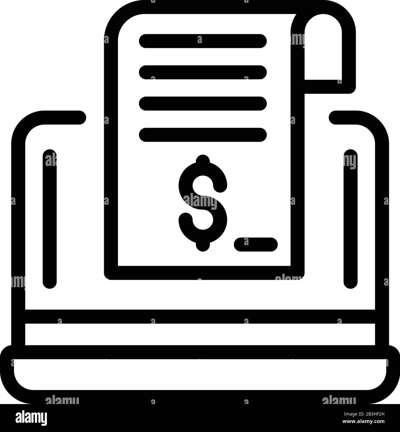 Laptop loan money icon, outline style Stock Vector Image & Art - Alamy