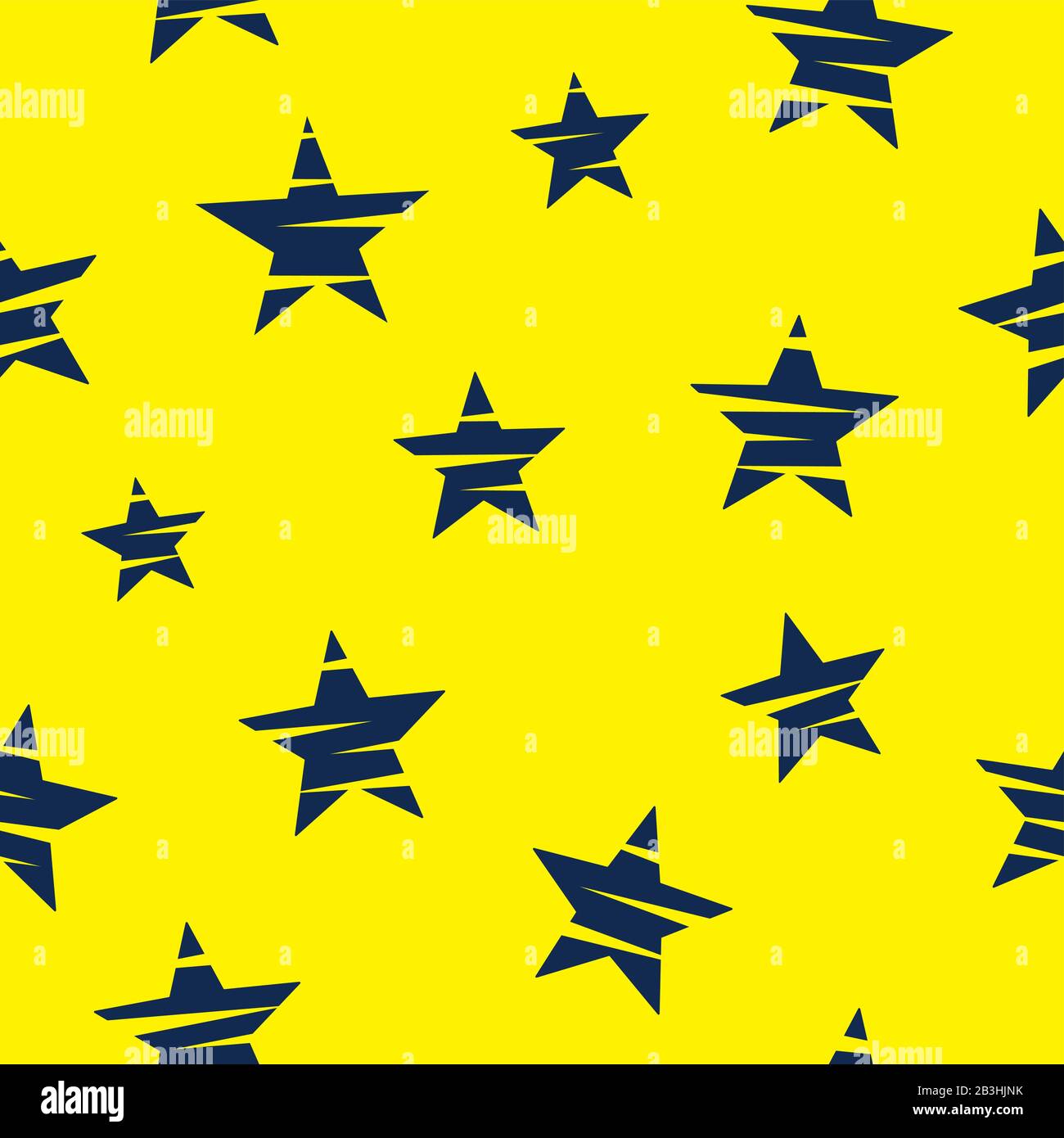 Stars seamless pattern. Trendy abstract endless background with stars. Vector Stock Vector