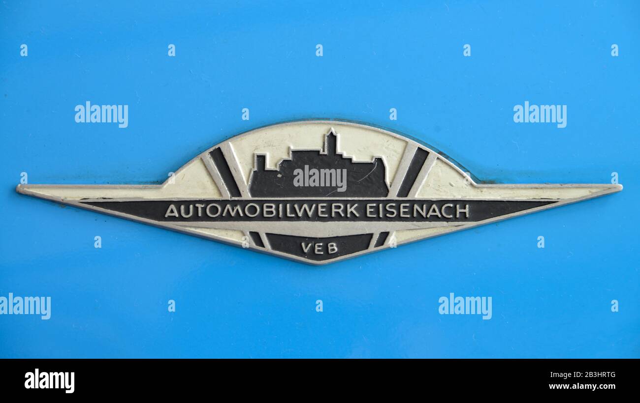 Logo Automobilwerk Eisenach, Ausstellung, Automobile Welt Eisenach