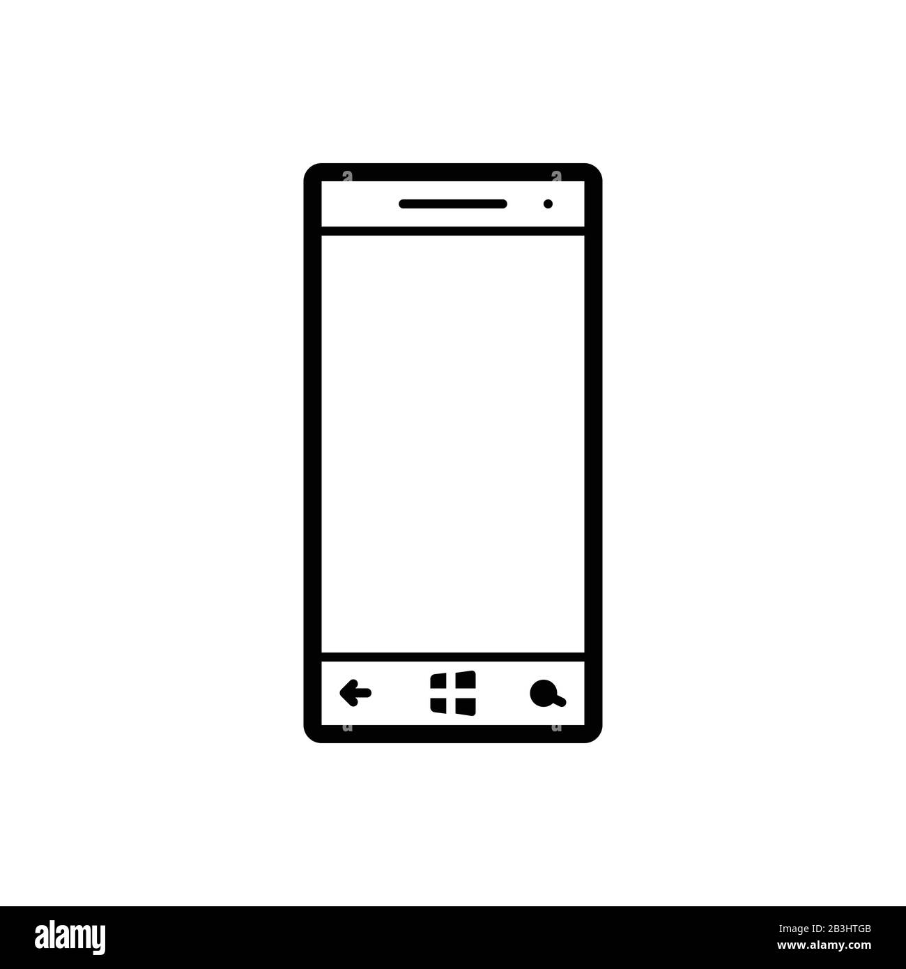 Windows phone icon Stock Vector Image & Art - Alamy