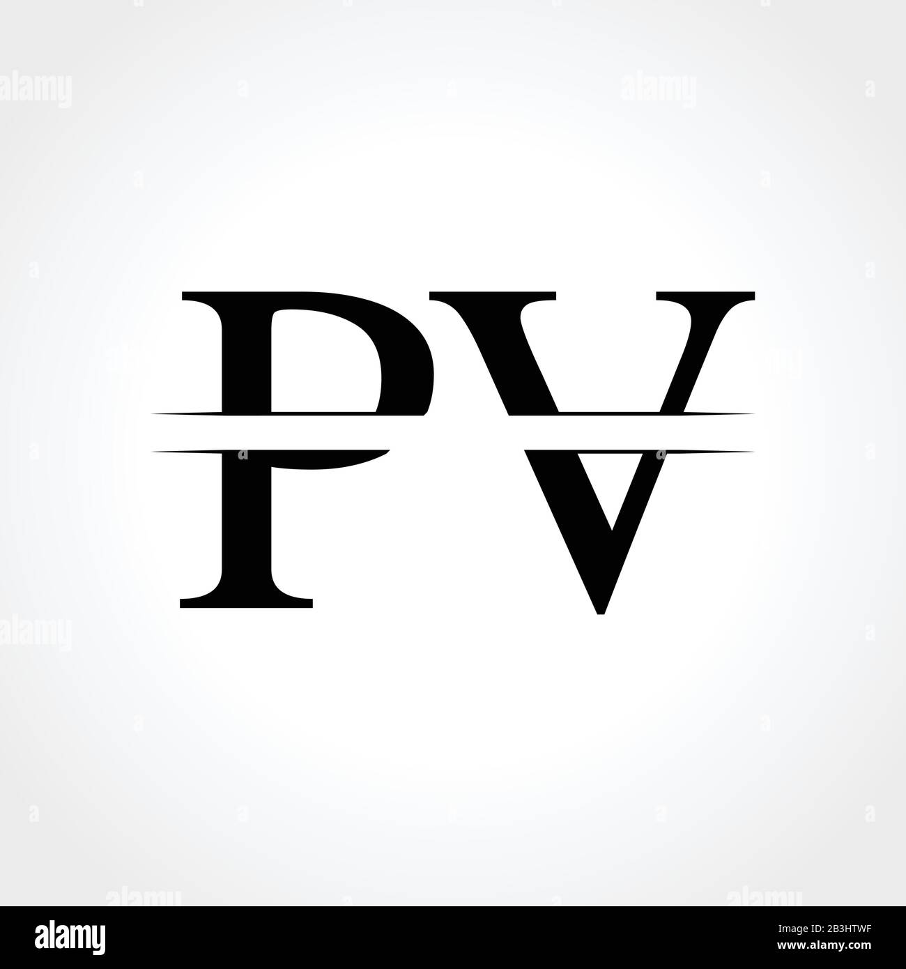 Initial Monogram Letter Pv Logo Design Vector Template Abstract Pv Letter Logo Design Stock Vector Image Art Alamy