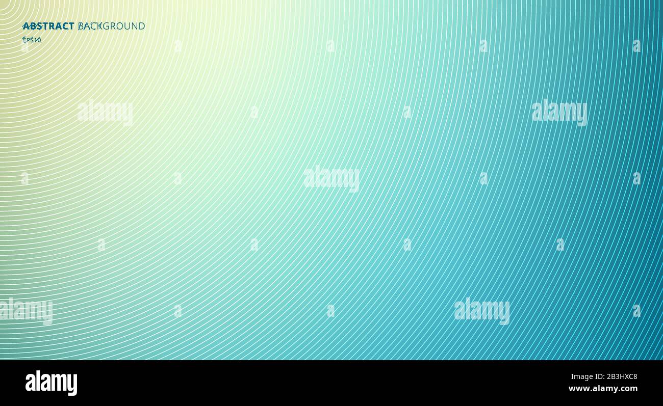 Abstract Blue Blurred Background with Circles Radial Texture. Vector Illustration Stock Vector