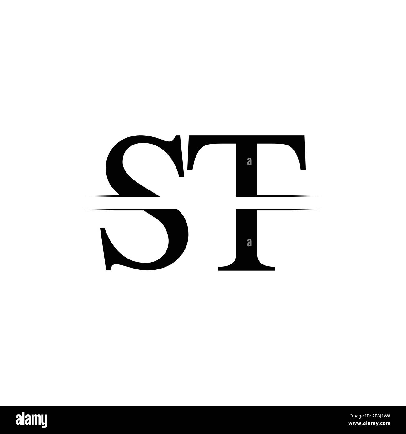 Initial Letter ST Logo Design Vector Template ST Letter Logo Design 