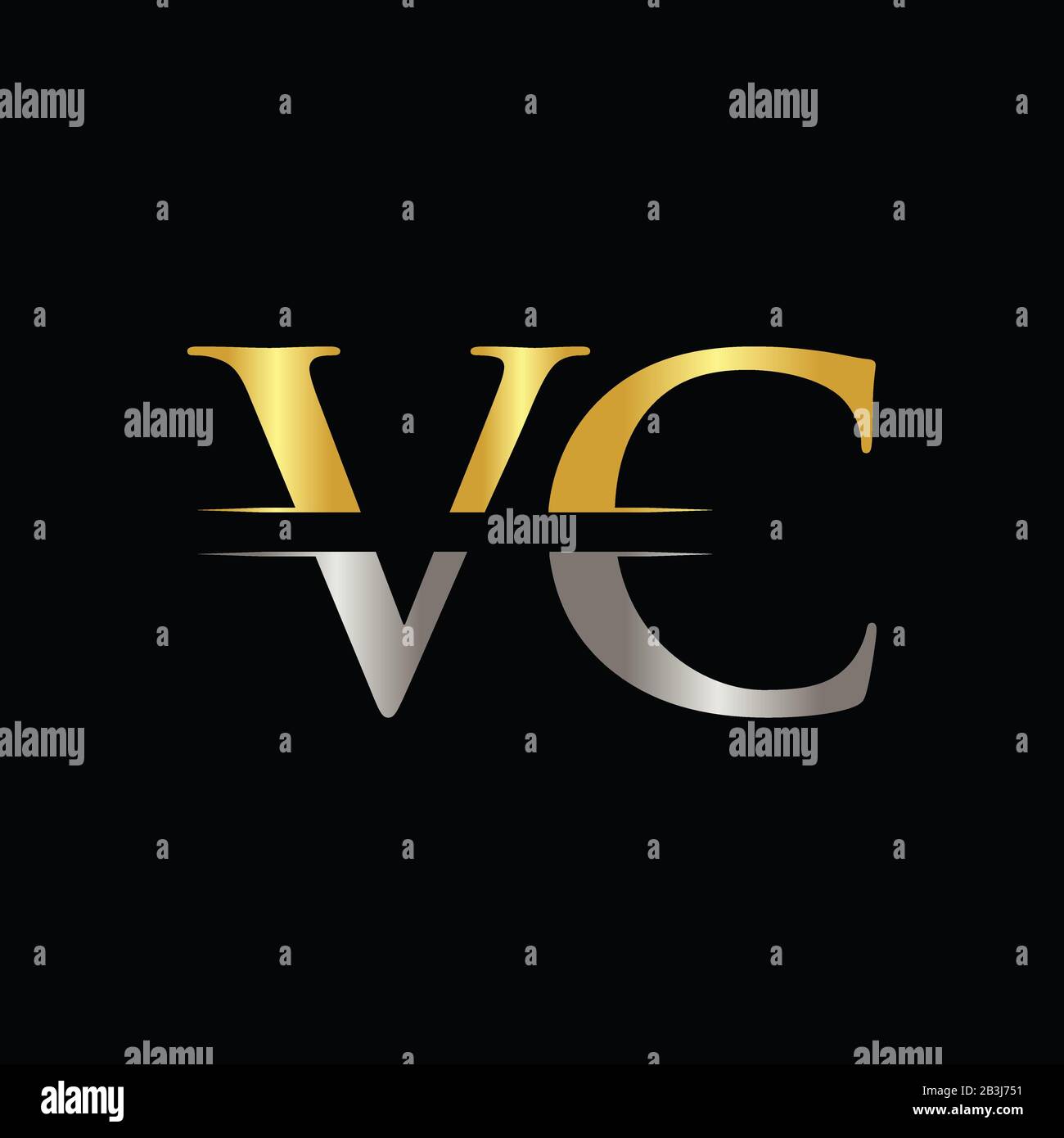 Letter vc logo Stock Vector Images - Alamy