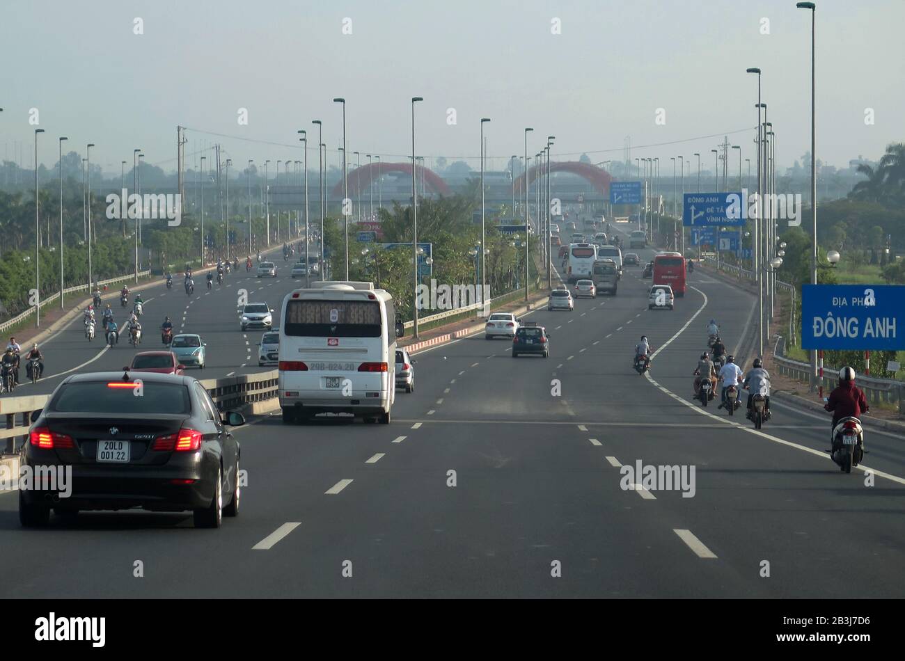Autobahn, Hanoi, Vietnam Stock Photo