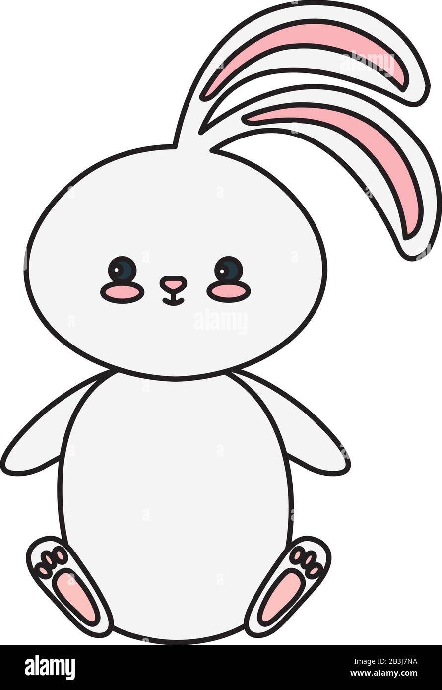 cute rabbit animal isolated icon Stock Vector Image & Art - Alamy