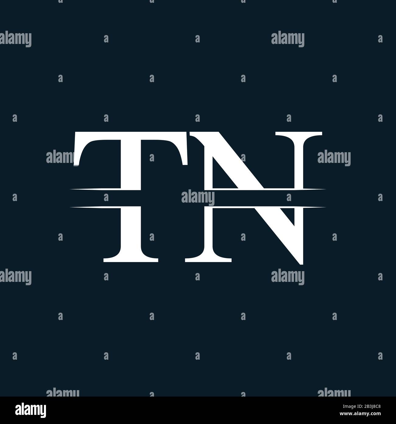 Initial Letter TN Logo Design Vector Template. Linked Typography TN Letter Logo  Design Stock Vector Image & Art - Alamy