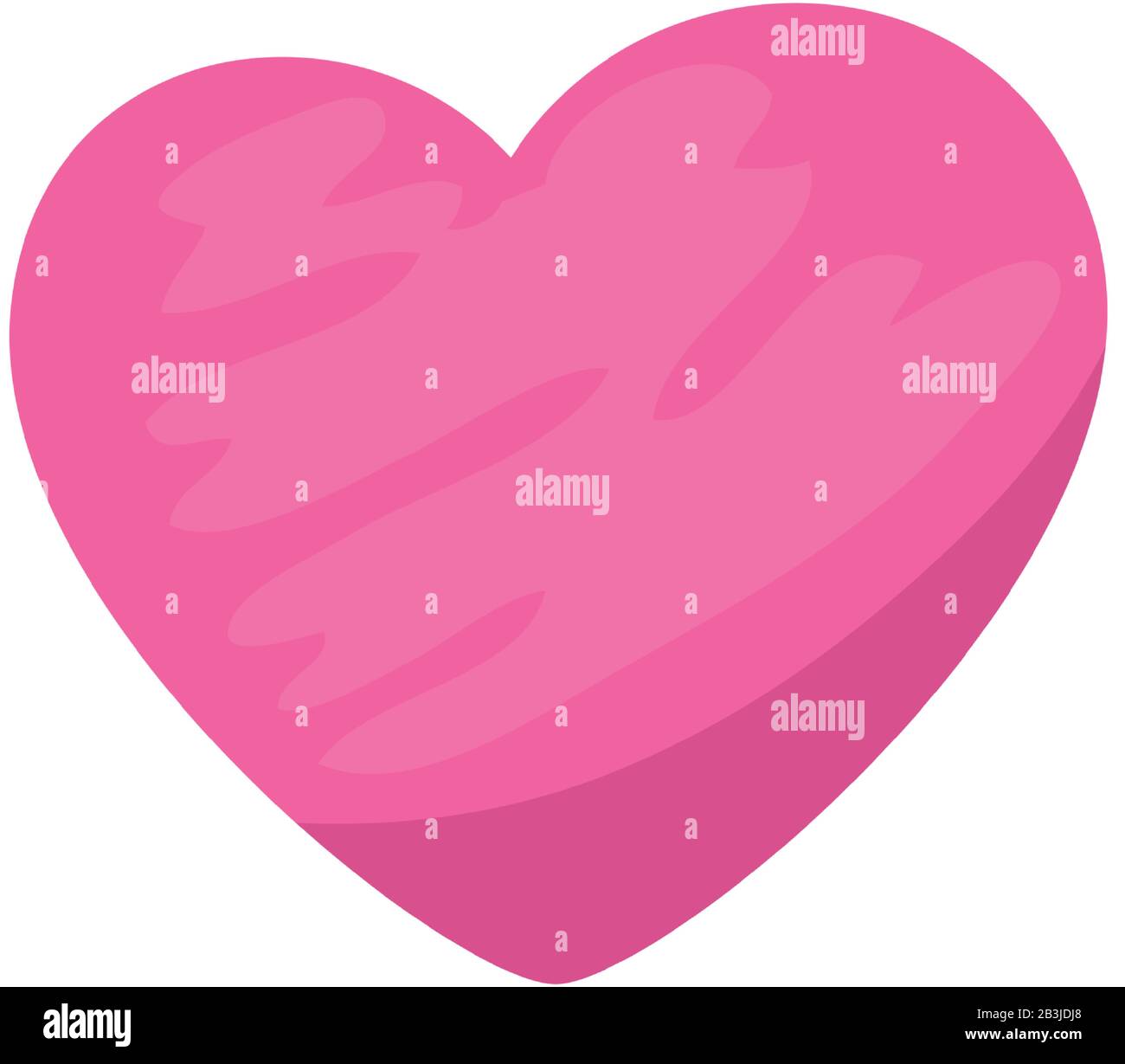 cute heart pink color isolated icon Stock Vector Image & Art - Alamy