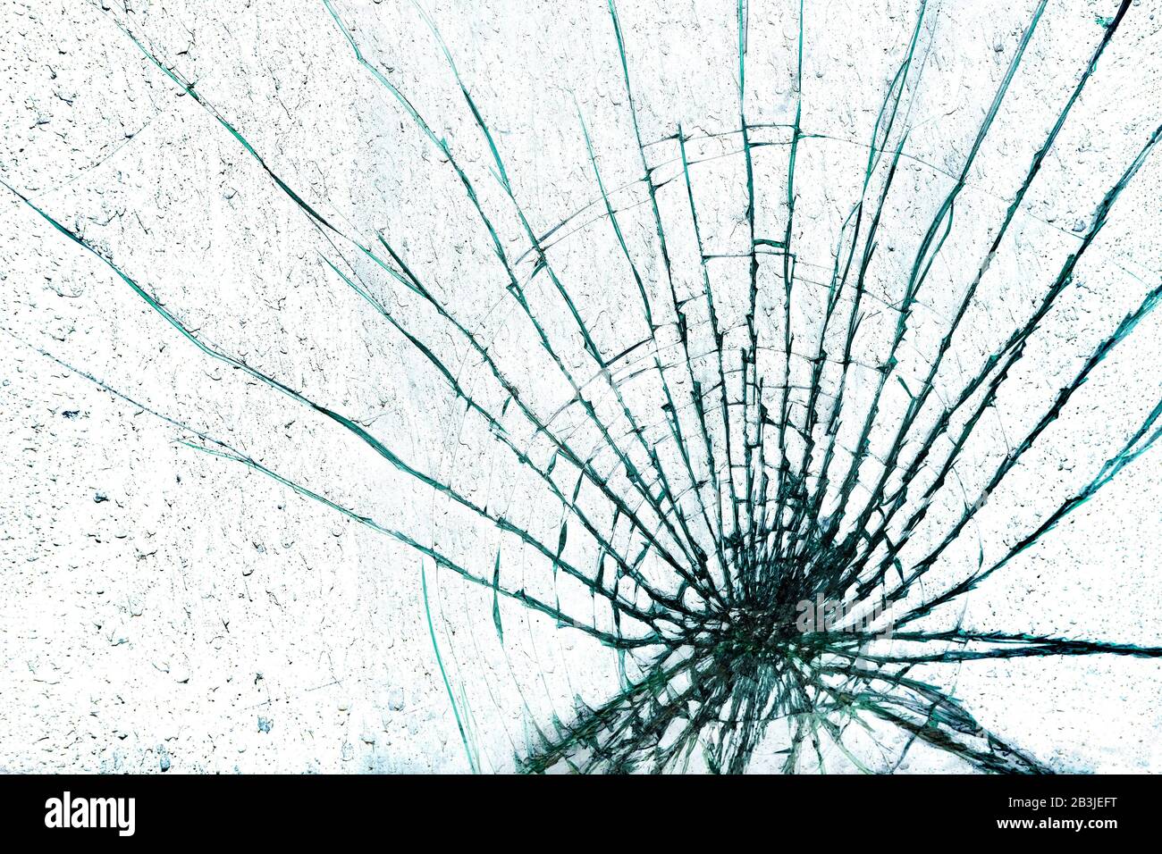 Shattered glass window against a white background Stock Photo Alamy