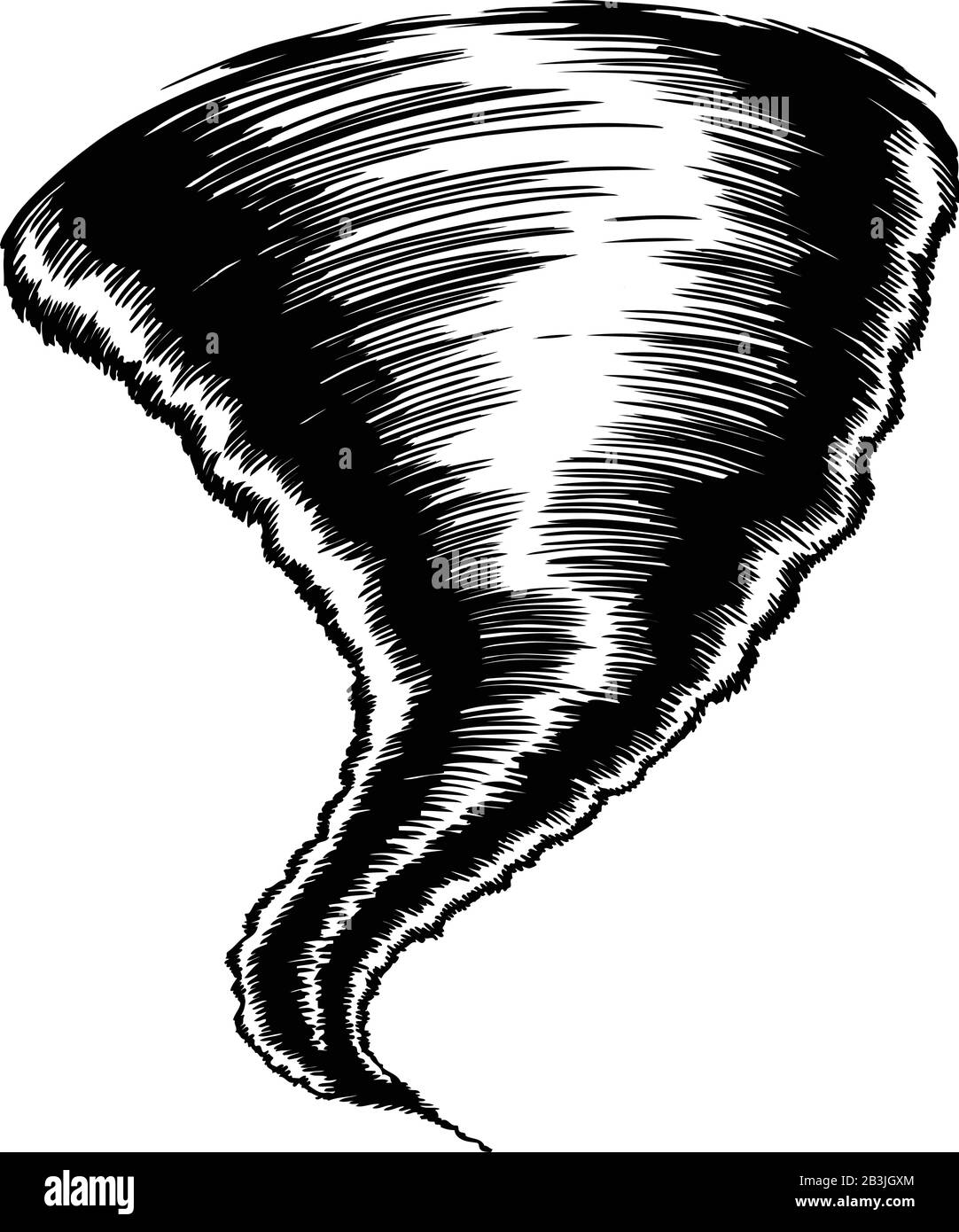 Tornado funnel cloud Black and White Stock Photos & Images - Alamy