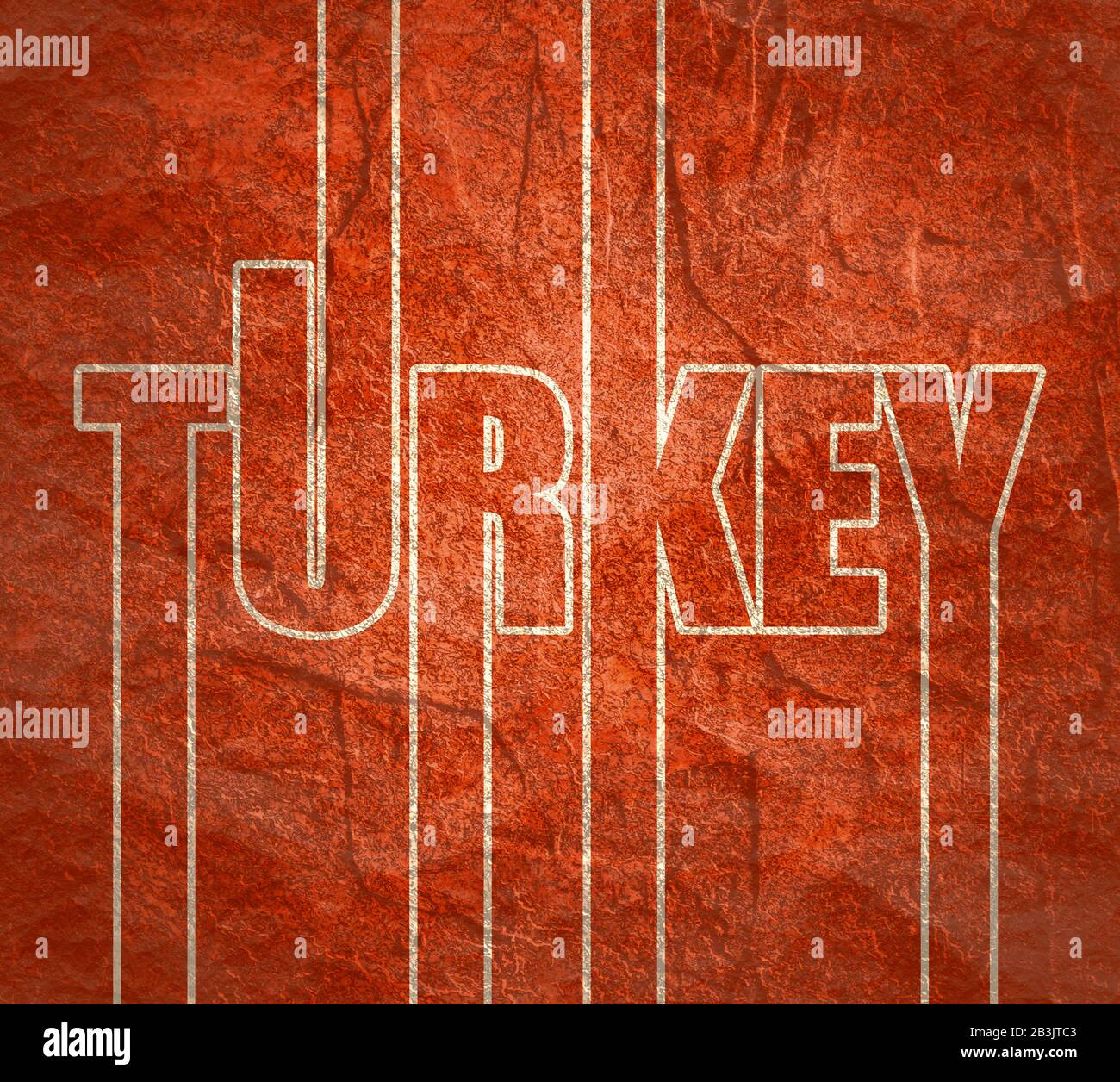 Turkey country name Stock Photo Alamy