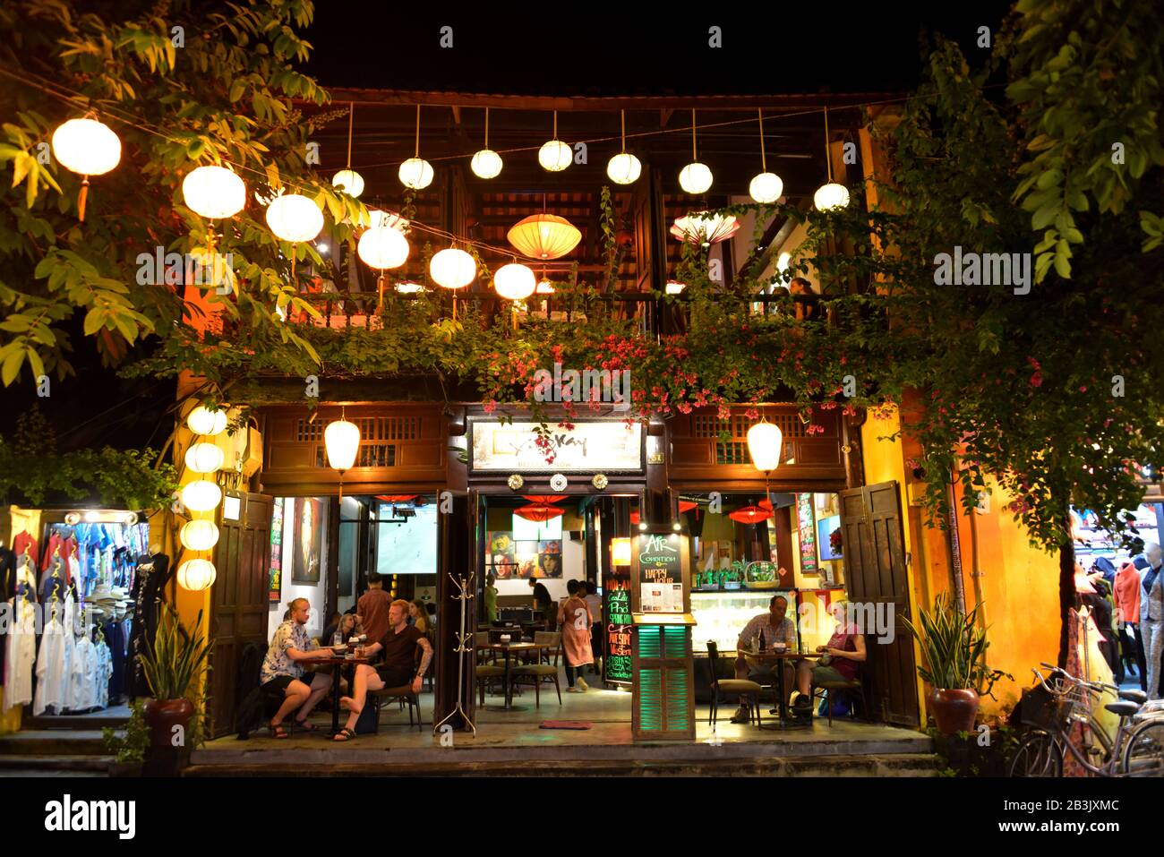 Restaurant, Le Loi, Hoi An, Vietnam Stock Photo