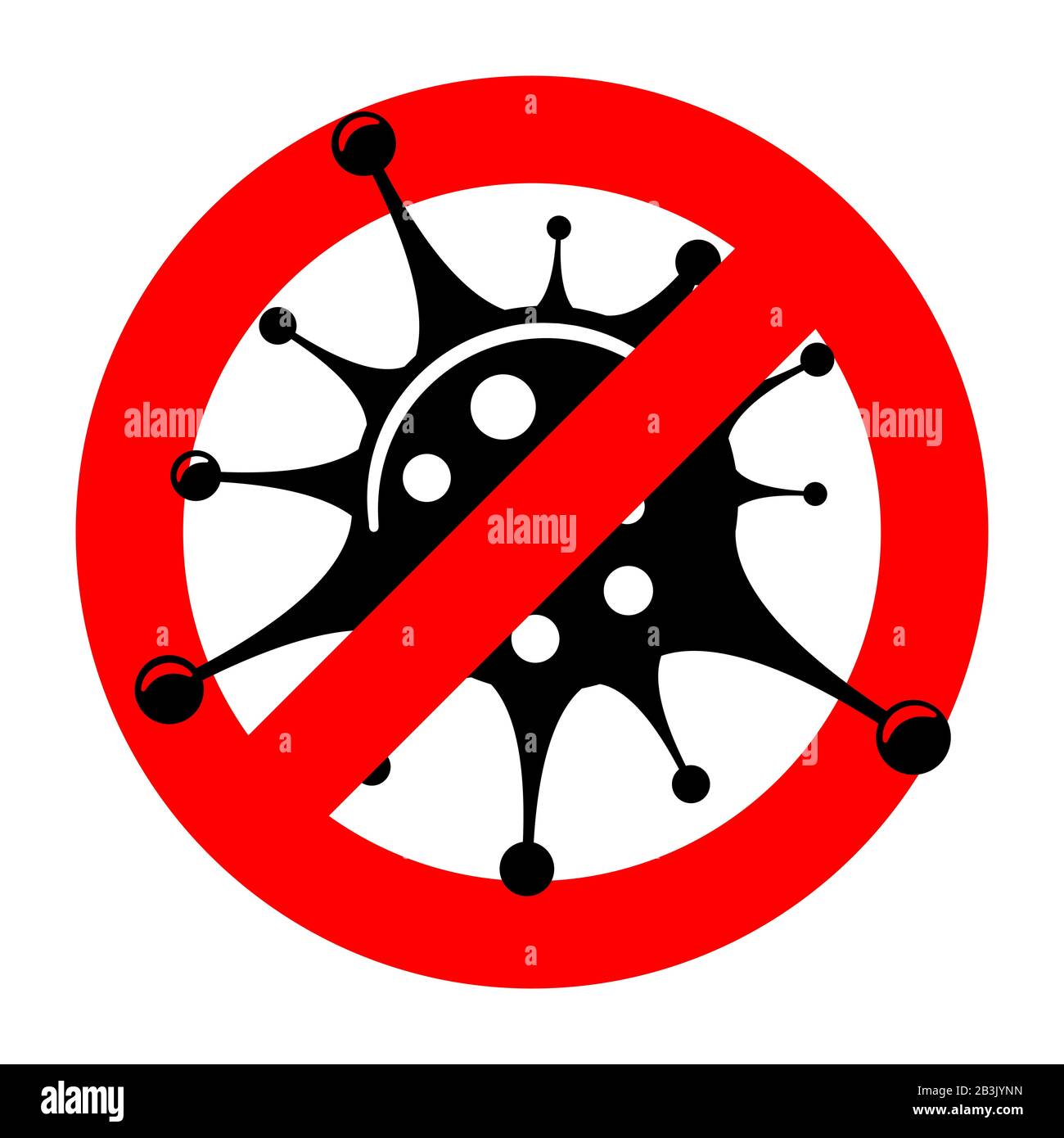 Stop 2019-nCoV Coronavirus Sign Stock Vector