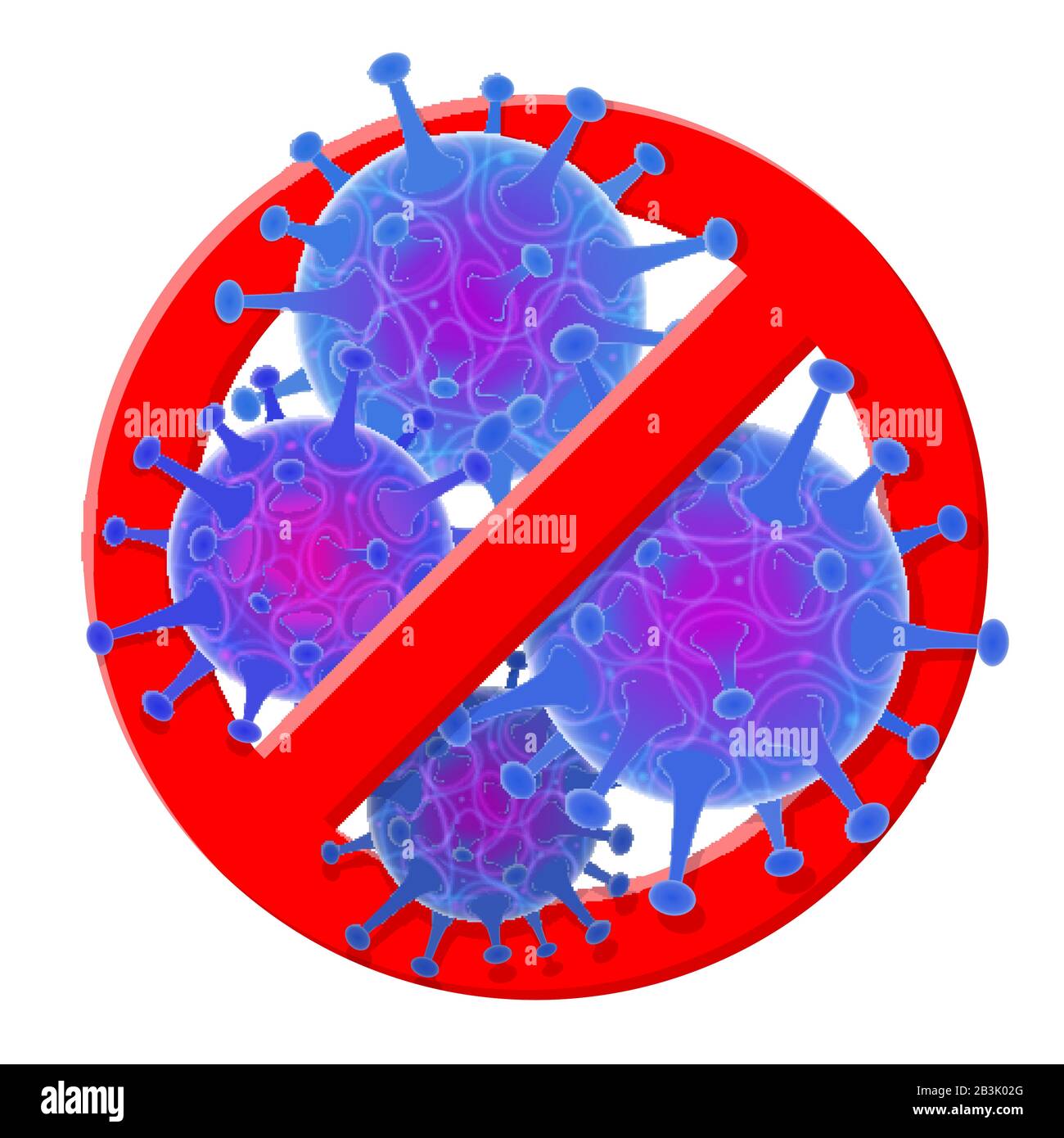 Stop 2019-nCoV Coronavirus Sign Stock Vector