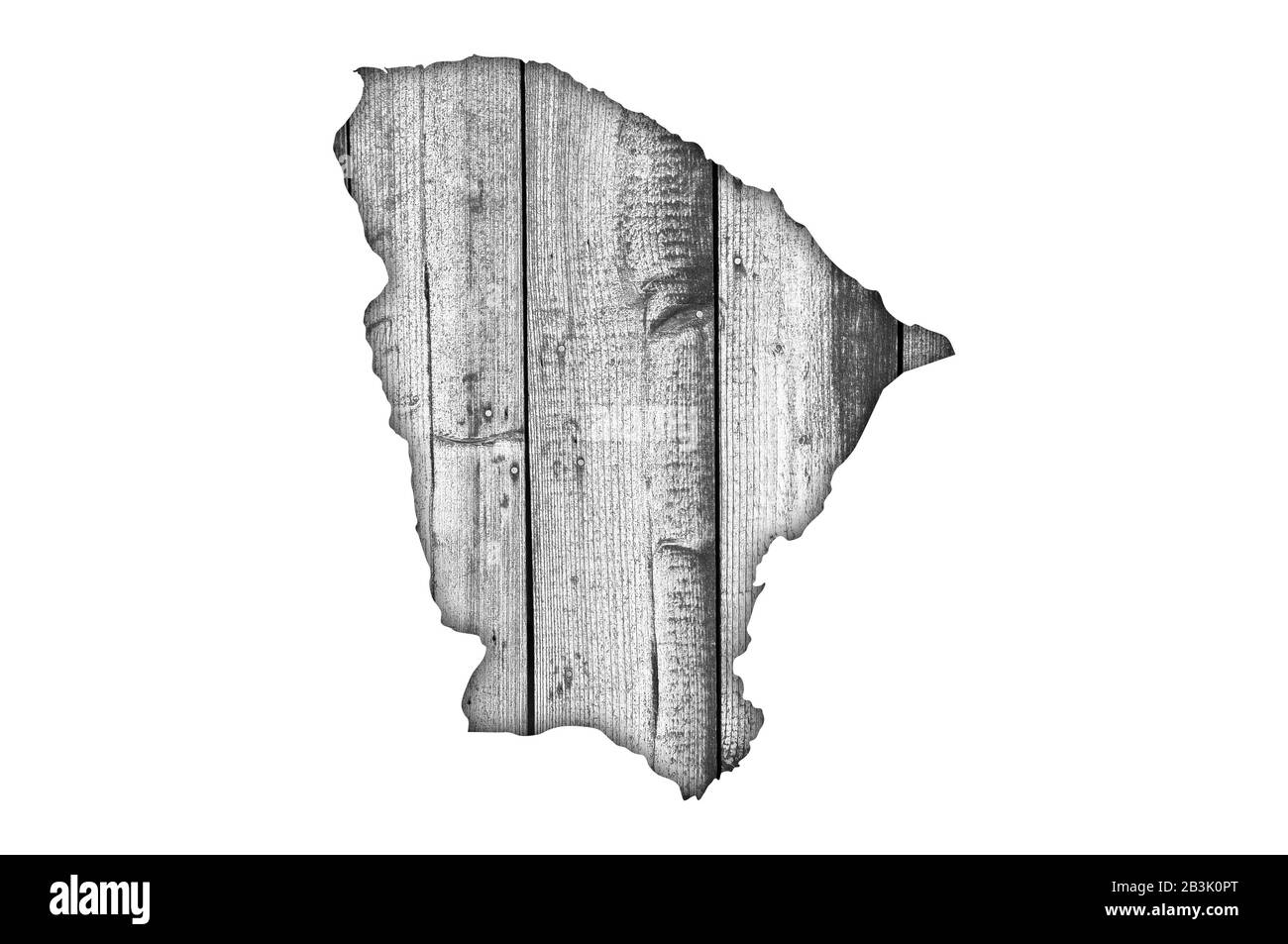 Map of Ceara on weathered wood Stock Photo - Alamy