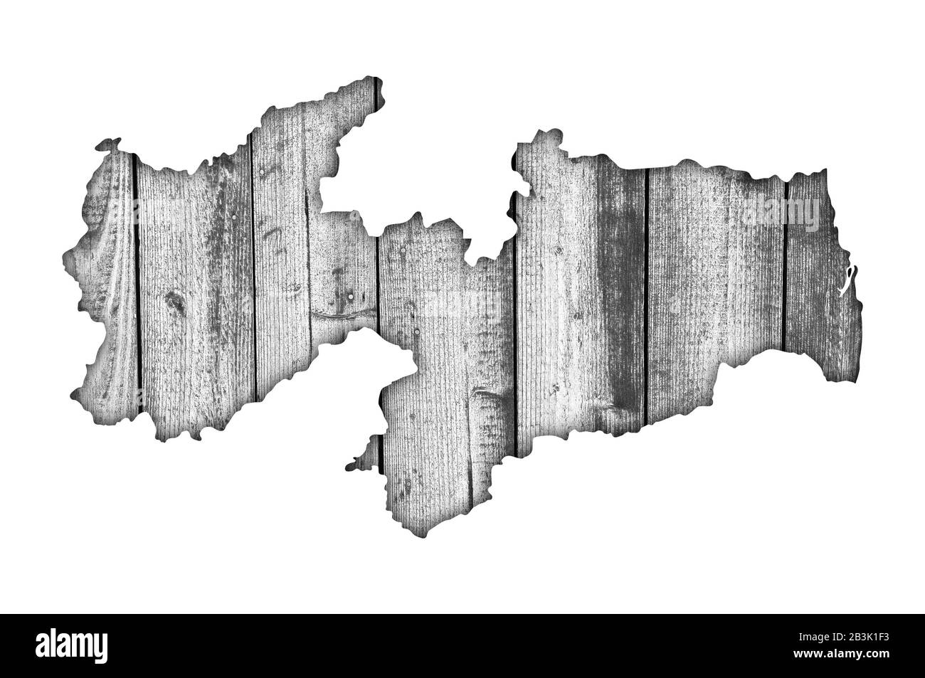 Map of Paraiba on weathered wood Stock Photo - Alamy