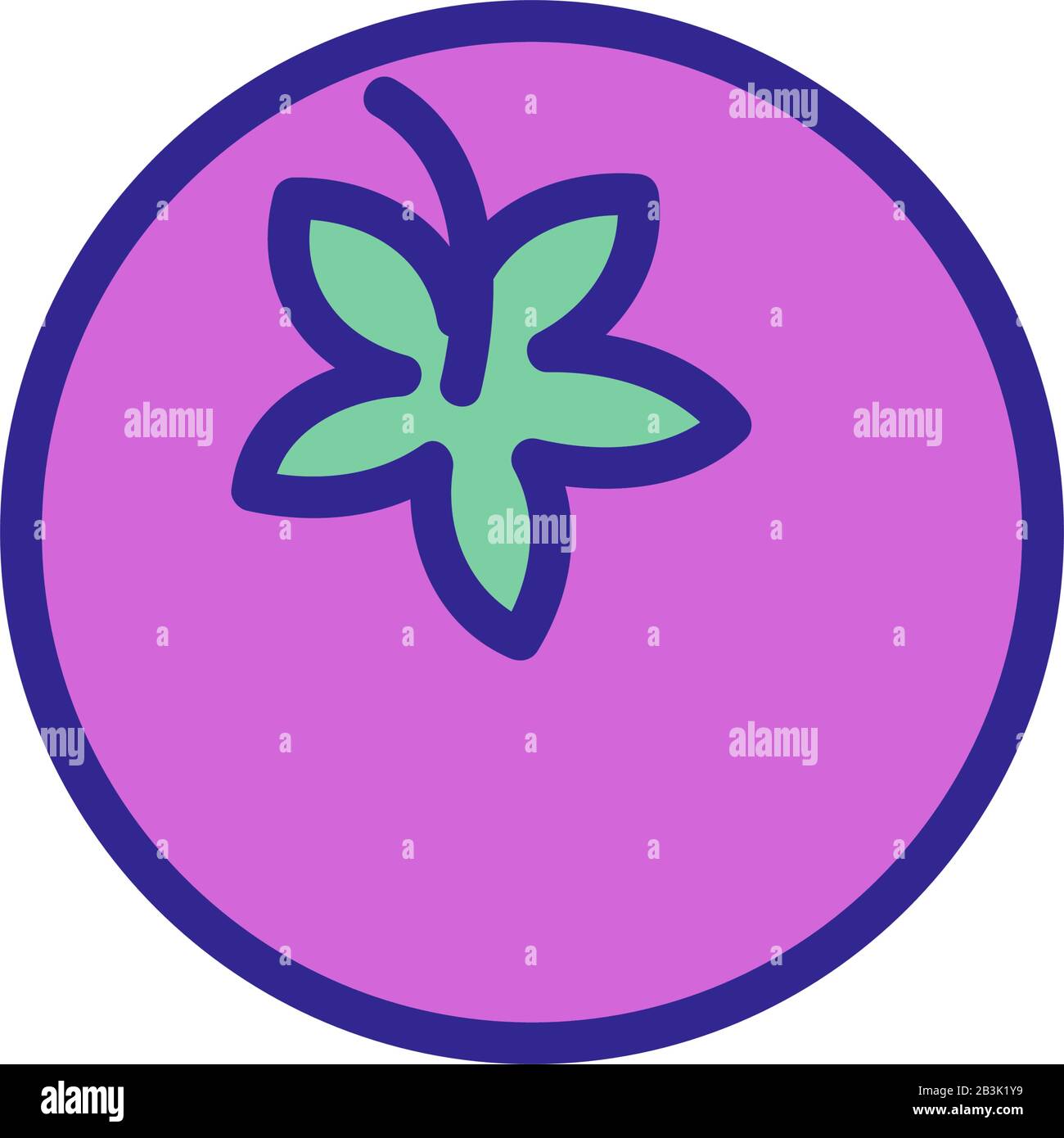 tomato vector icon. Isolated contour symbol illustration Stock Vector ...
