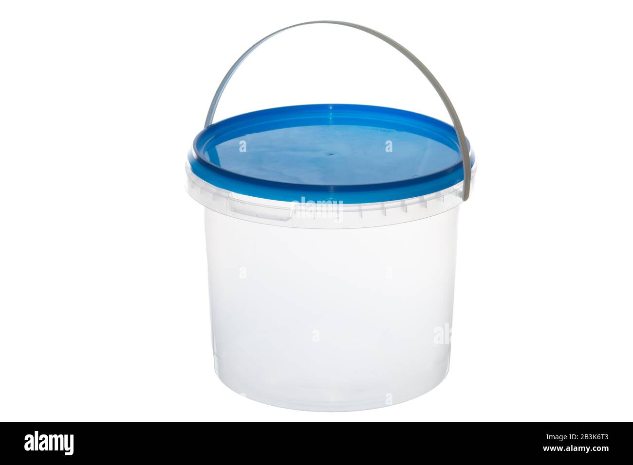 clear plastic bucket with handle