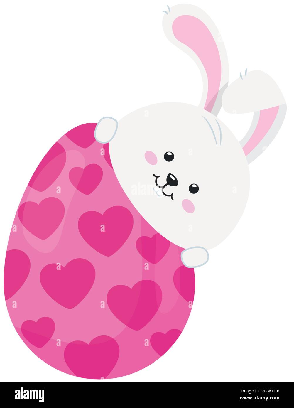cute rabbit with egg easter isolated icon Stock Vector Image & Art - Alamy