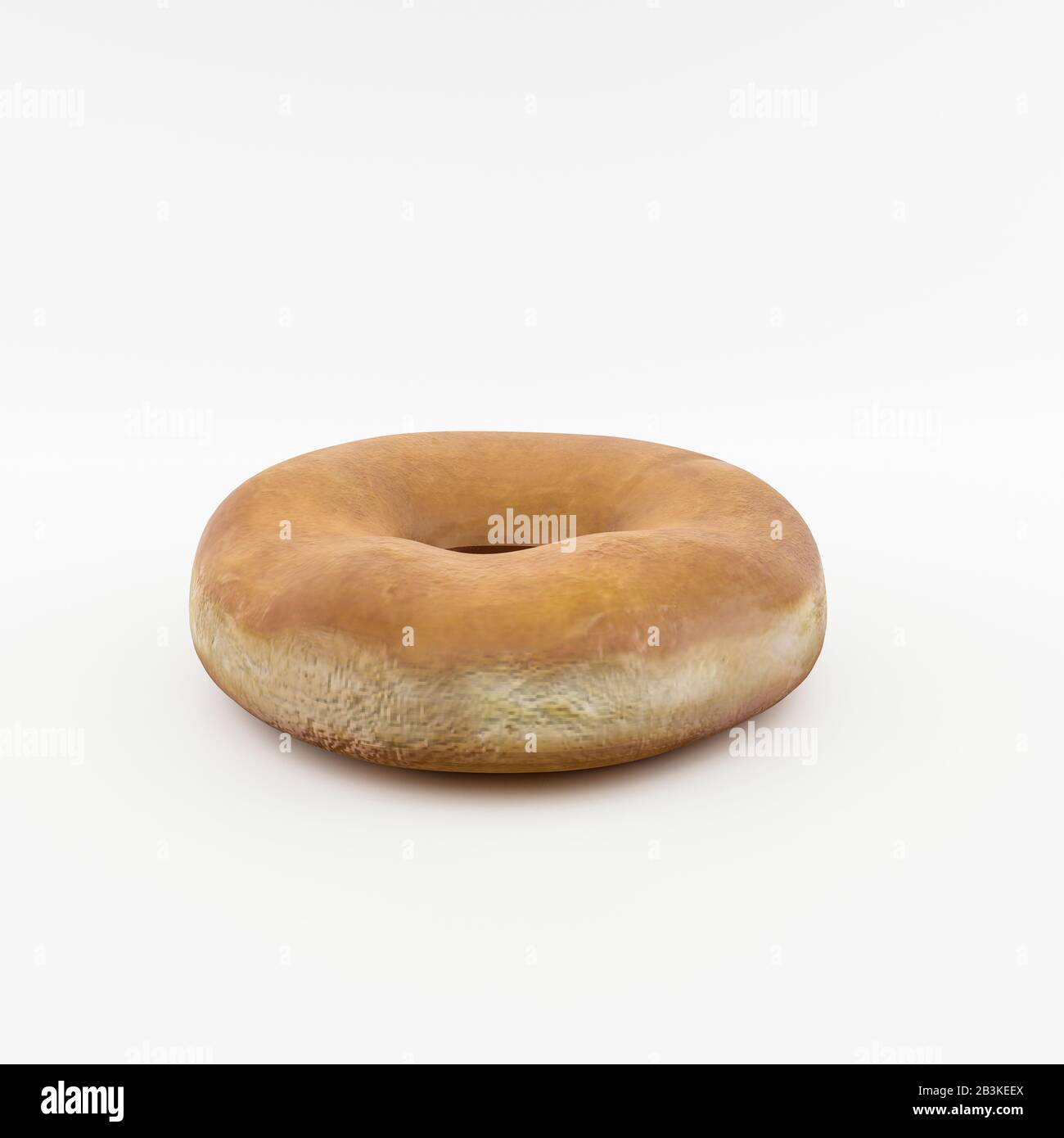 donut isolated on white background 3d illustration Stock Photo - Alamy