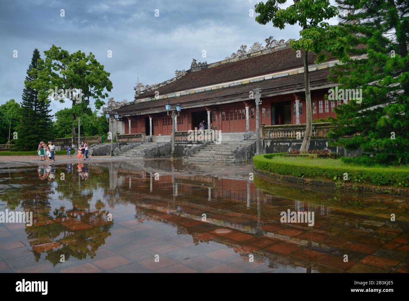 Halle der hoechsten Harmonie, Kaiserstadt, Hue, Vietnam Stock Photo