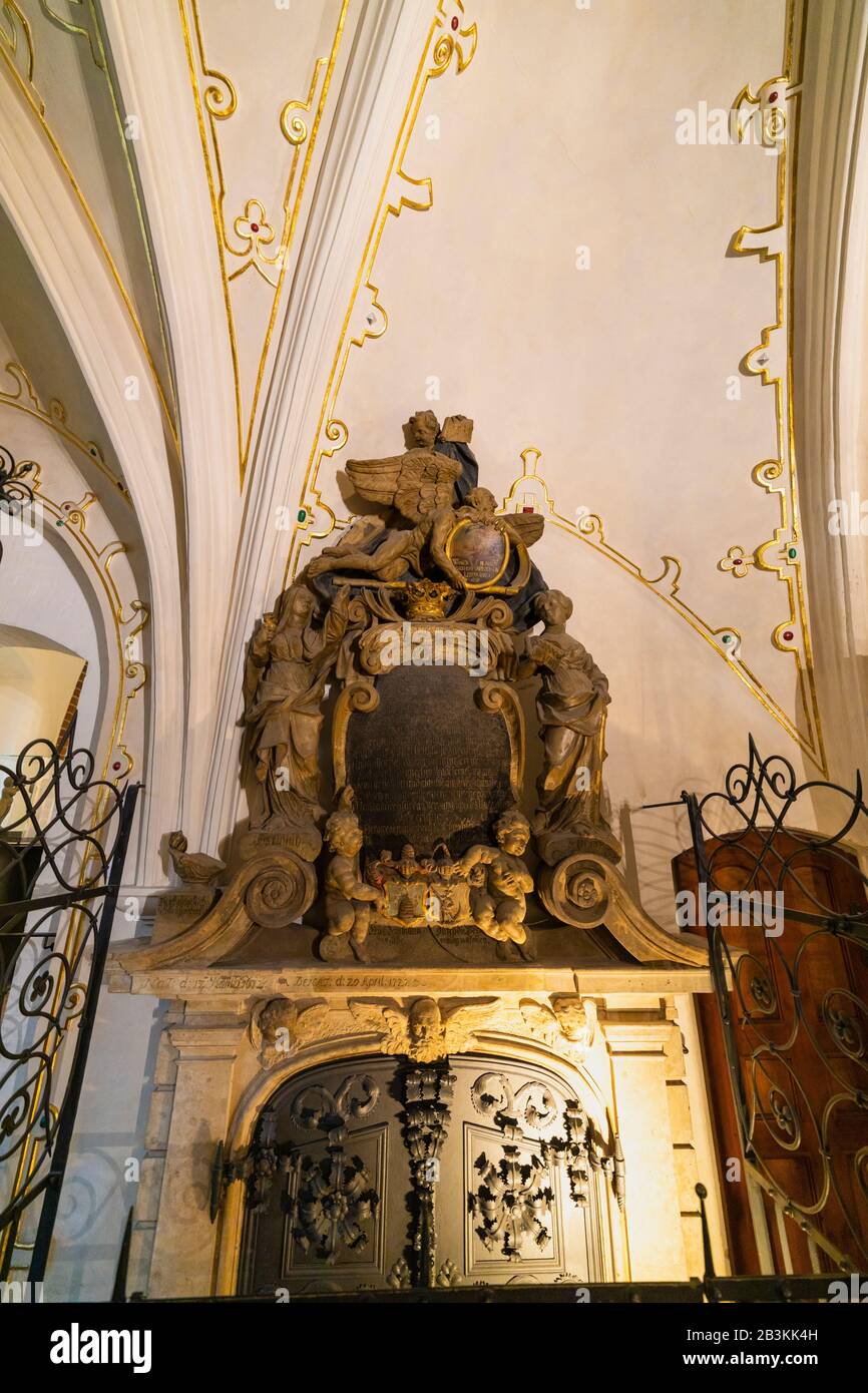 BERLIN - February 08, 2020: Interior of the Church of St. Nicholas in the historic center of Altstadt Spandau. Stock Photo