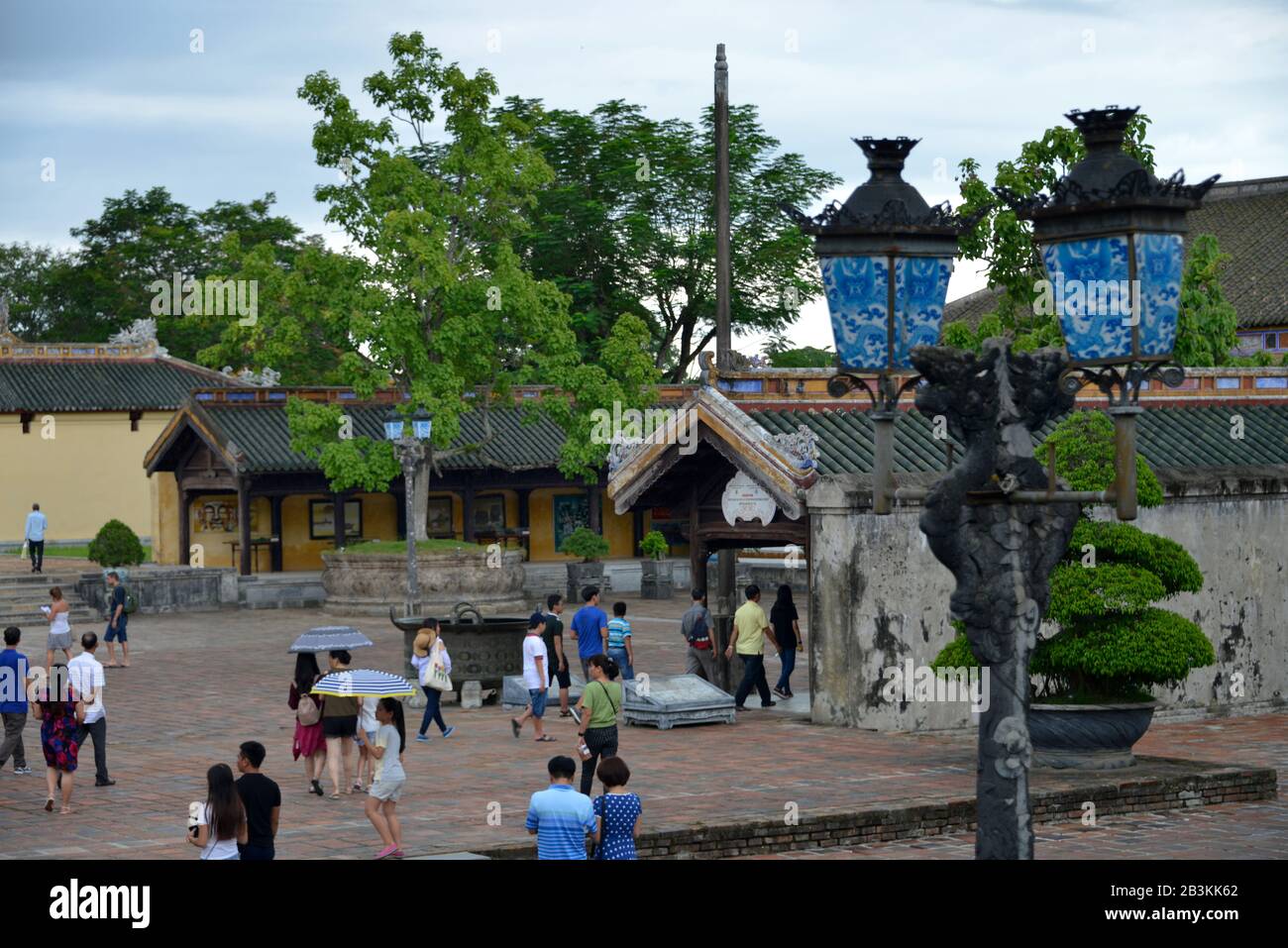 Purpurne verbotene Stadt, Kaiserstadt, Hue, Vietnam Stock Photo