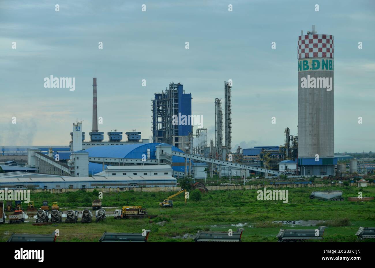 Nitrogenous Fertilizers Plant, Ninh Binh, Vietnam Stock Photo