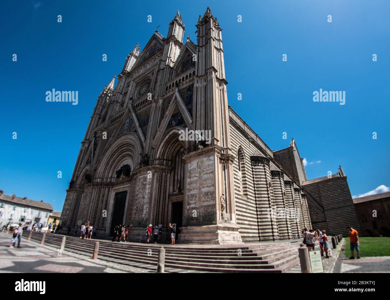 Italy, Umbria, Orvieto, Cathedral, Duomo Santa Maria Assunta Stock Photo