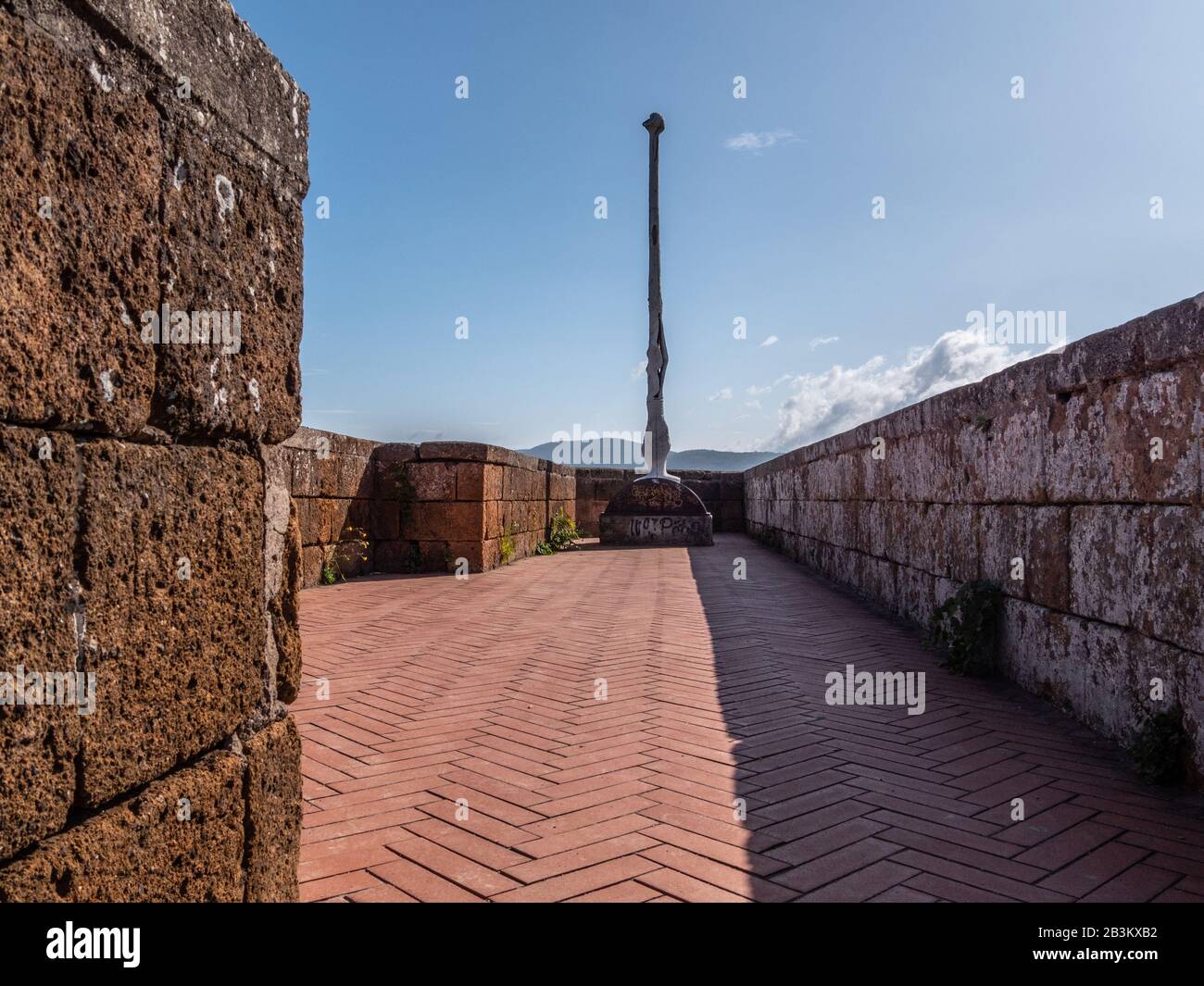 Italy, Umbria, Orvieto, Albornoz fortress, now public garden Stock Photo