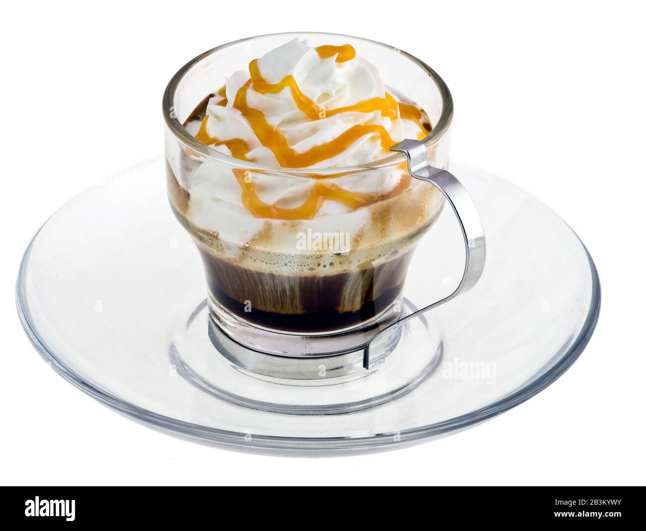 Coffee with cream Stock Photo Alamy