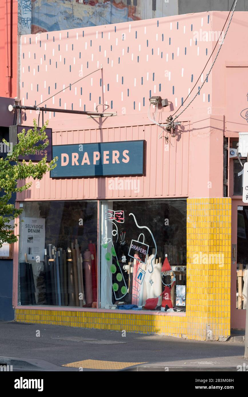 A single level drapery or fabric material store in the Melbourne suburb