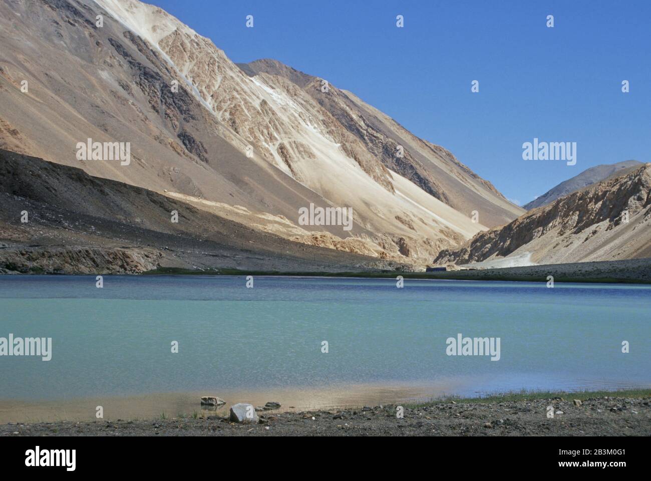ladakh, small lake on way to pangong lake, India, Asia Stock Photo