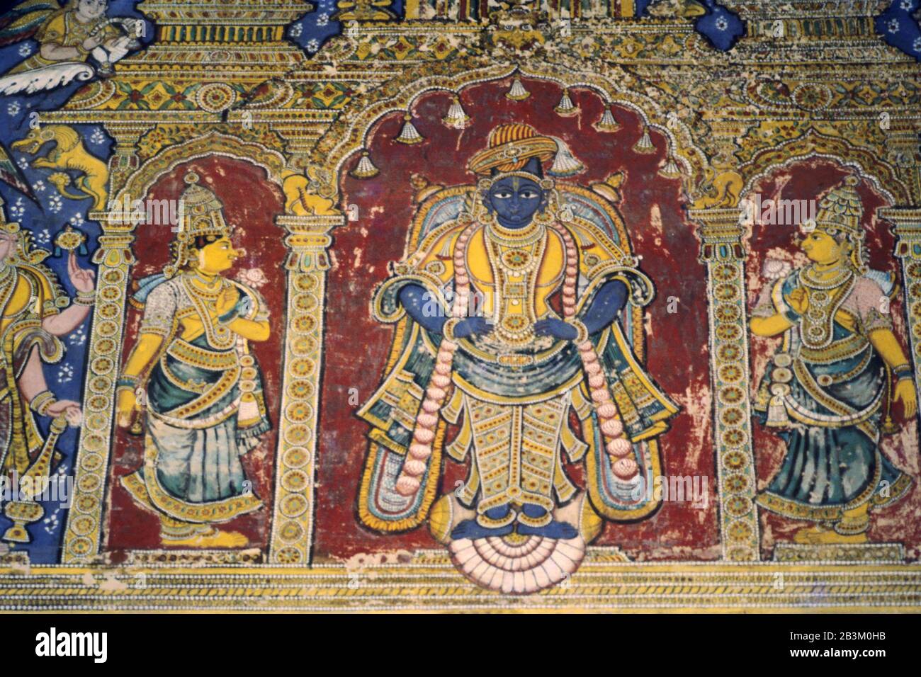 wall painting in tanjore at tamil nadu, India, Asia Stock Photo Alamy