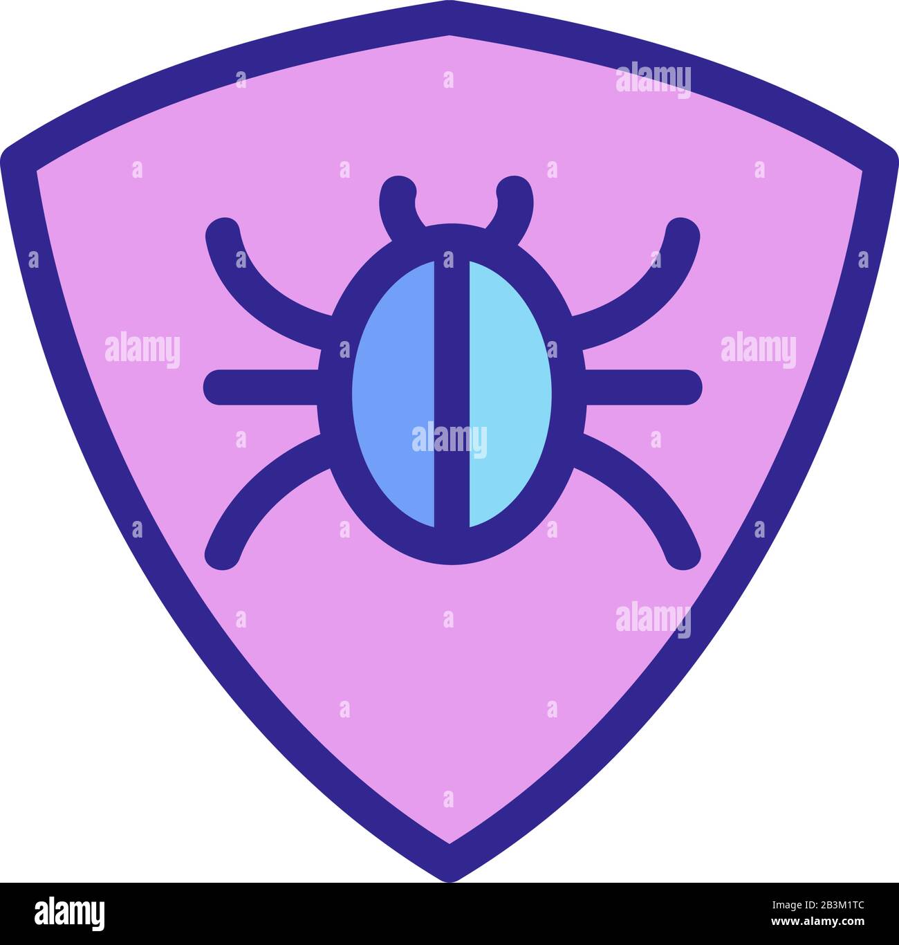 Insect control icon vector. Isolated contour symbol illustration Stock ...