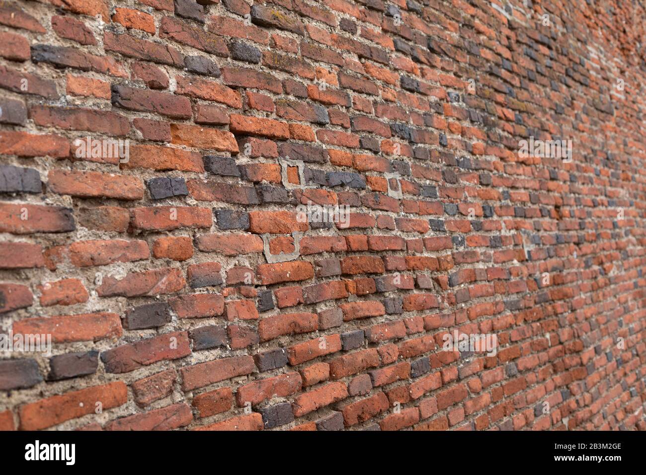 Picture of vintage brick wall . Exterior house design Stock Photo Alamy