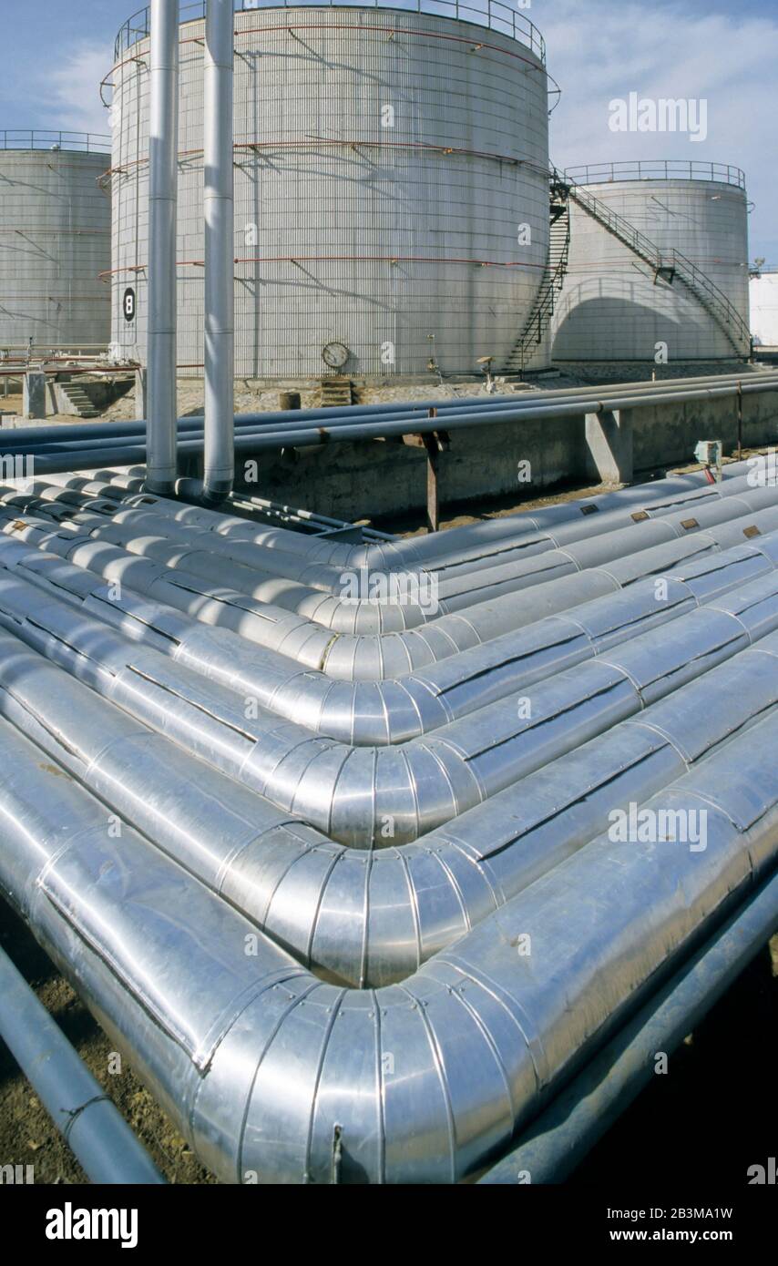 oil tanks, mundra, kutch, Gujarat, India, Asia Stock Photo Alamy