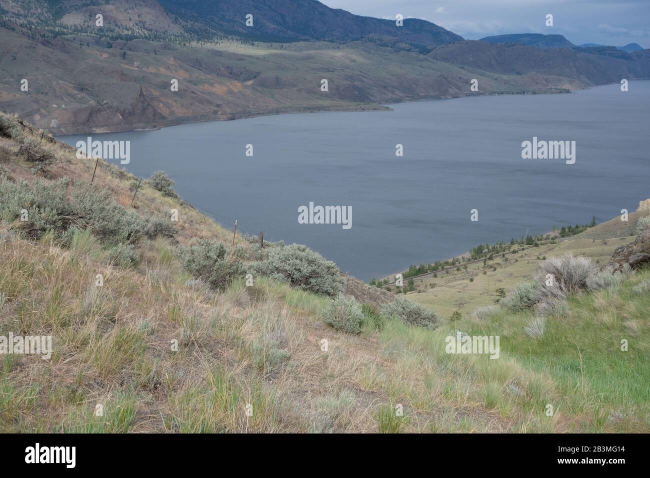 Viewpoint at Savona at Kamloops Lak British Columbia Canada Stock Photo